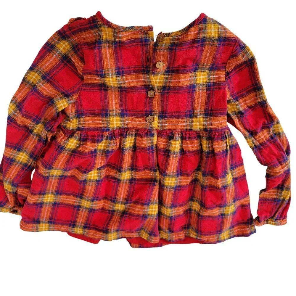 Tahari plaid Kids Top Girl Size 5/6
